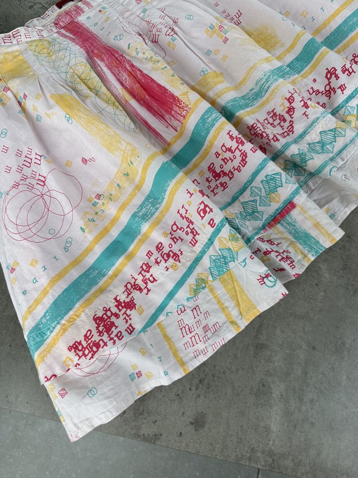 Marithe + Francois Girbaud Marithe Francois Gibraud Flared Multicolor Mini Skirt Size 30" / US 8 / IT 44 - 5 Thumbnail