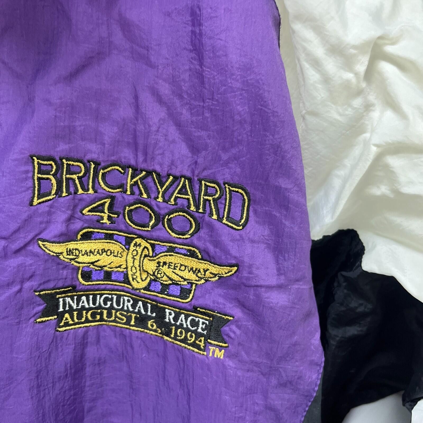 Logo 7 Vintage 90s Brickyard 400 NASCAR Racing Jacket Large Size US L / EU 52-54 / 3 - 7 Thumbnail