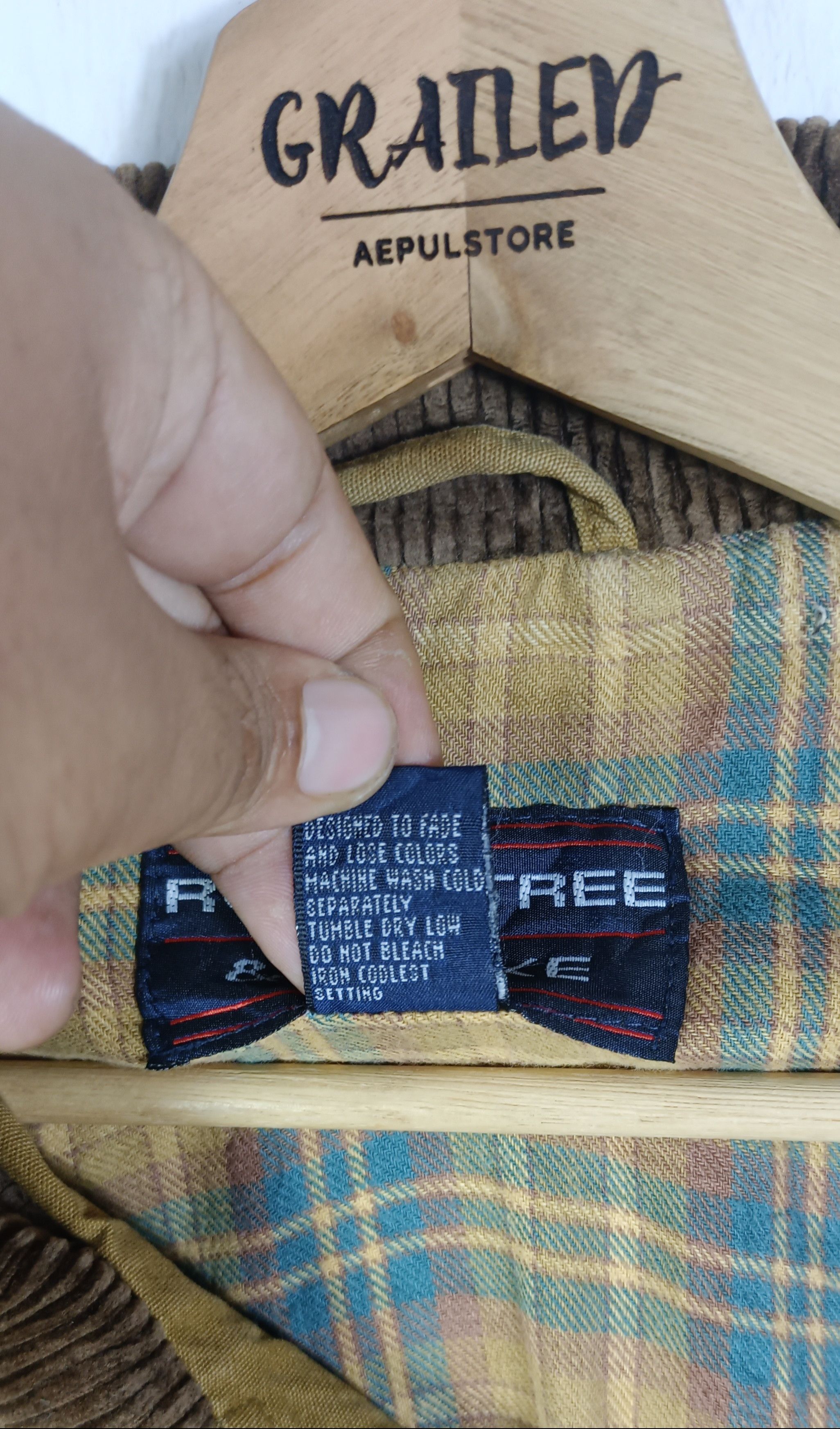 Roundtree & Yorke Vintage 🔥 RoundTree And Yorke Mens Browns Chore Jacket Size US L / EU 52-54 / 3 - 10 Thumbnail