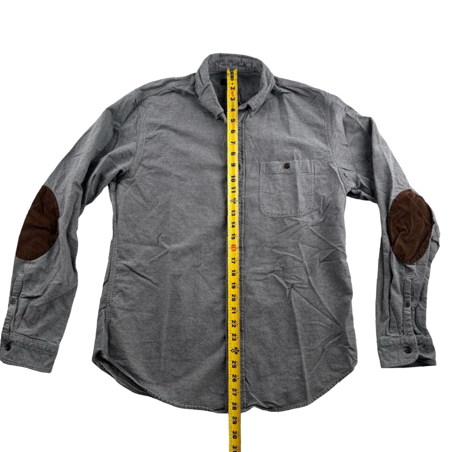 J.Crew J.CREW Men’s Shirt Button-Up Gray 100% Cotton Flannel Medium Size US M / EU 48-50 / 2 - 5 Thumbnail