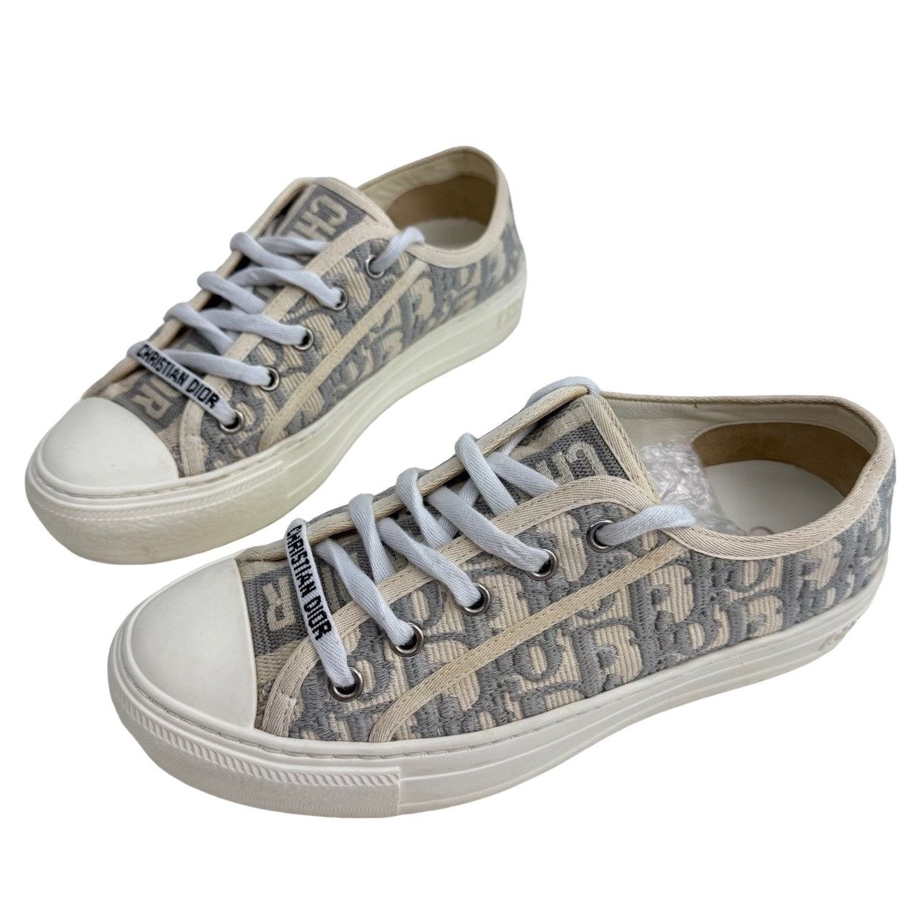 Dior Dior Oblique Walk'n'Dior Low-Top Sneakers 36.5 Size US 6.5 / IT 36.5 - 1 Thumbnail