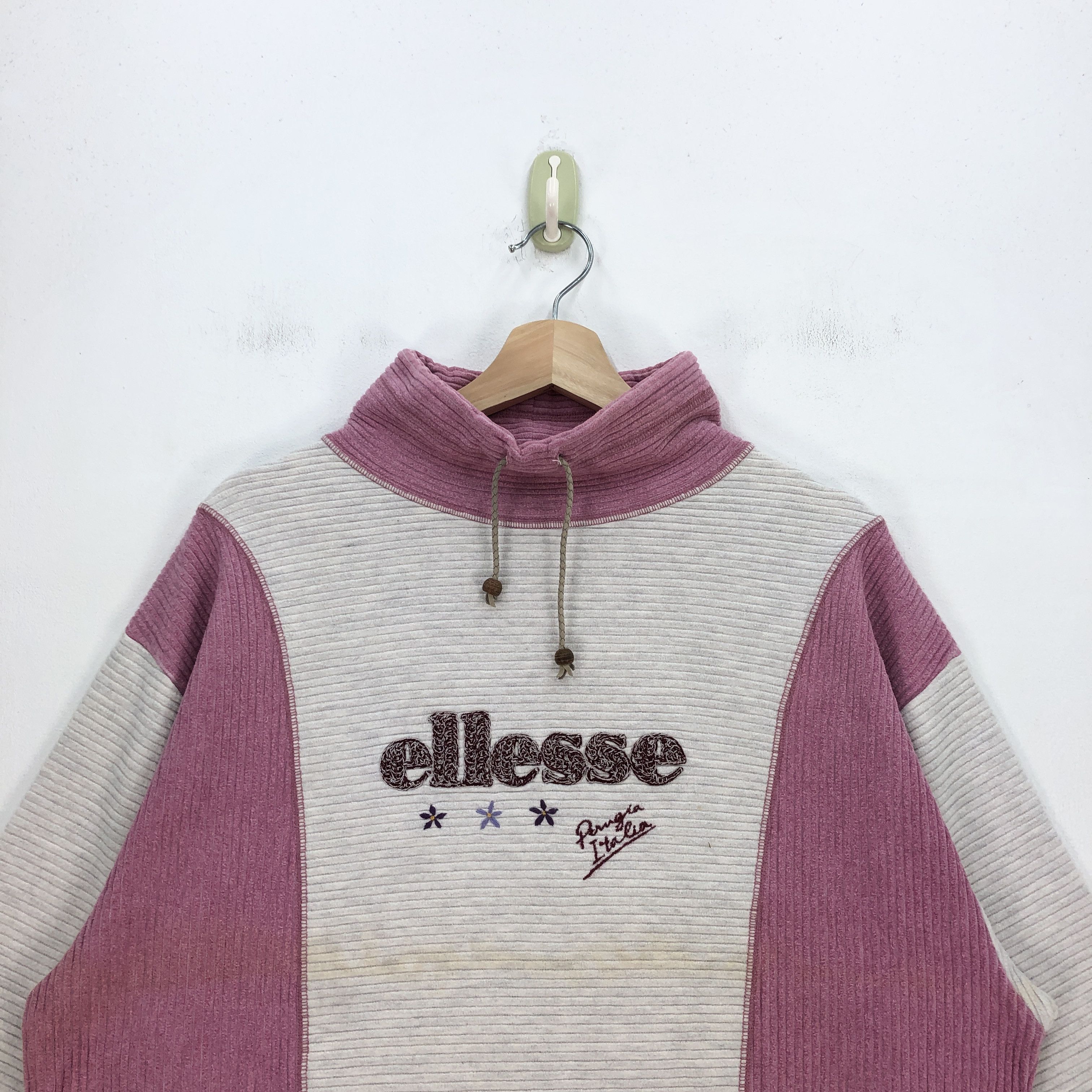 Ellesse × Vintage Vintage 90s Ellesse Sweatshirt Big Embroidered Logo Sweater Size US M / EU 48-50 / 2 - 2 Thumbnail