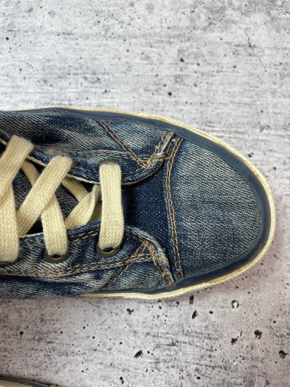 Diesel Vintage 00s Diesel Studded Lace Up Denim Shoes Y2K Size US 7 / EU 40 - 8 Thumbnail