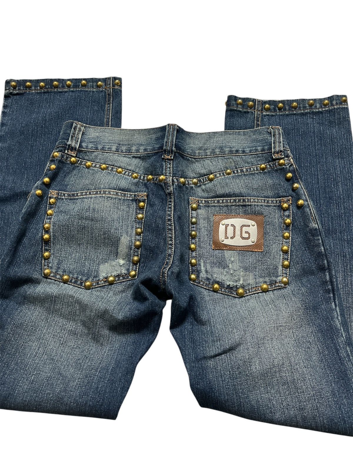 Dolce & Gabbana Dolce & Gabbana Denime Studded Design Size US 32 / EU 48 - 10 Thumbnail