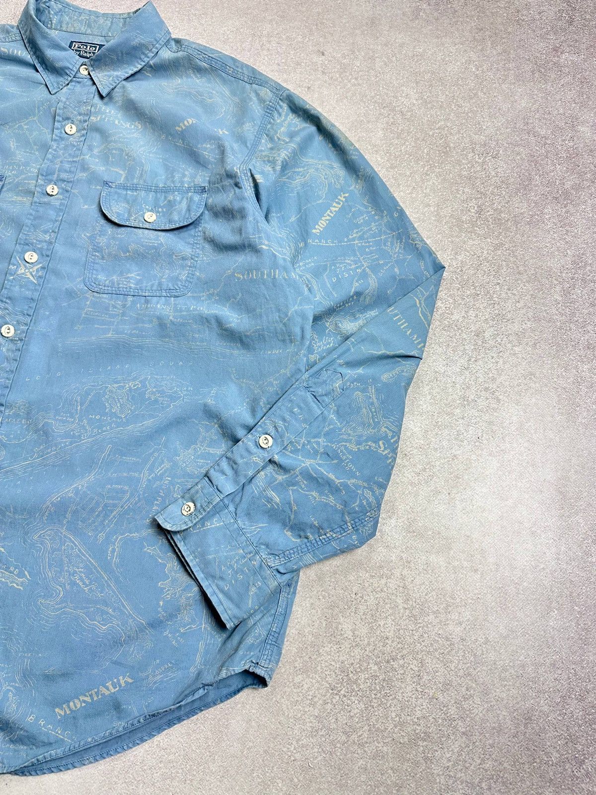 Polo Ralph Lauren Vintage Polo Ralph Lauren All Overprint Shirt XL Size US XL / EU 56 / 4 - 4 Thumbnail