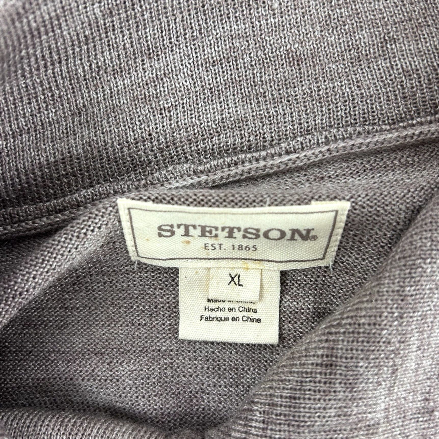 Stetson Stetson Western 1/4 Zip Sweater Mens XL Acrylic Merino Wool Brown Elbow Patch Mens XL Brown Western Pullover Size US XL / EU 56 / 4 - 4 Thumbnail