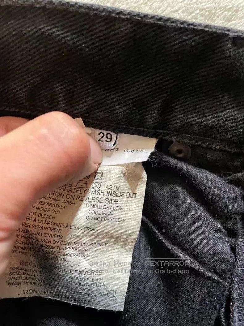Helmut Lang HELMUT LANG Black Washed Denim Pants Size US 29 - 4 Thumbnail