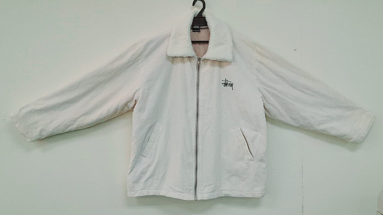 Stussy Vintage STUSSY Corduroy Winter Jacket Size US L / EU 52-54 / 3 - 3 Thumbnail