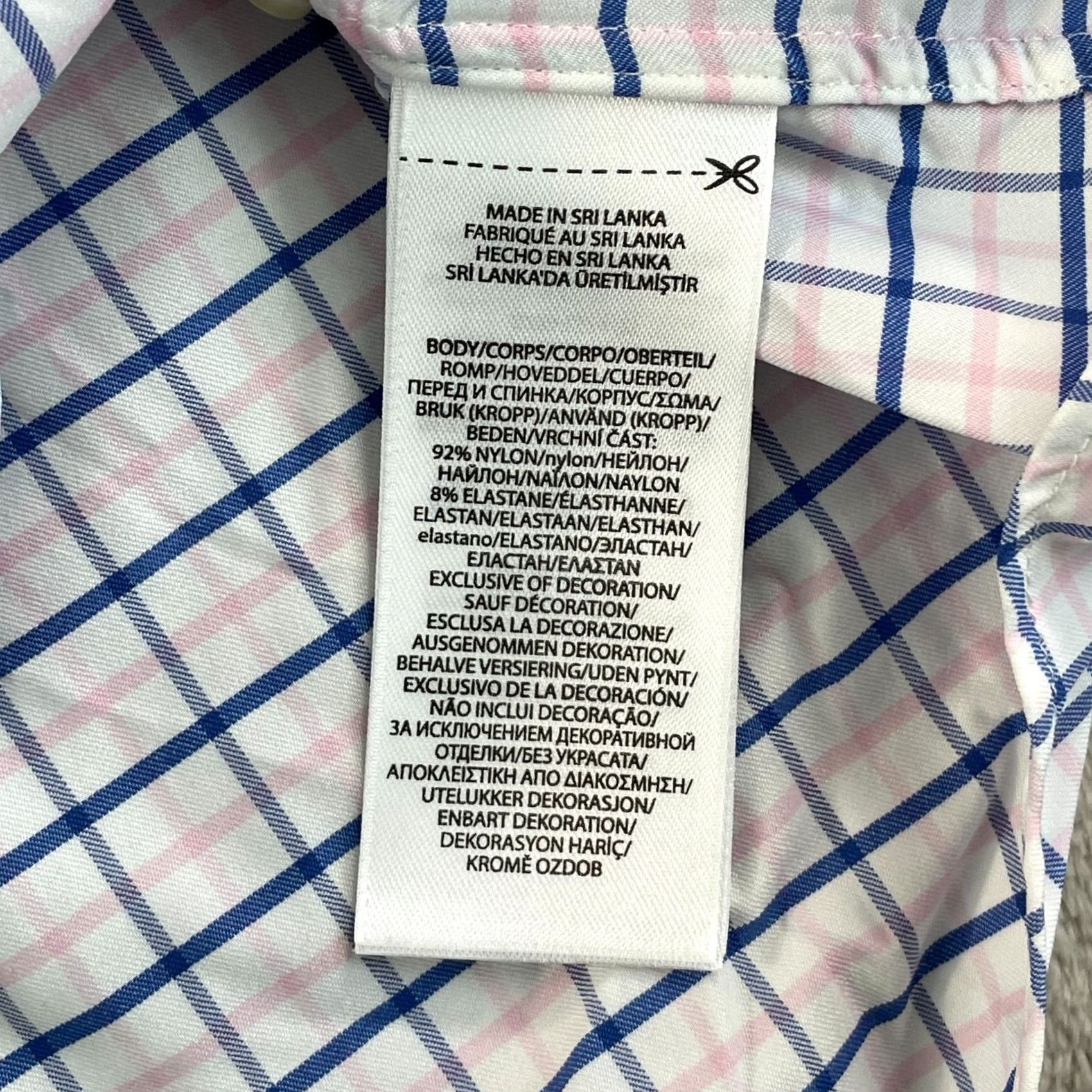 Polo Ralph Lauren Polo Ralph Lauren Performance Shirt Men XL Pink Blue Plaid Classic Fit Pony Prep Shirt Size US XL / EU 56 / 4 - 7 Thumbnail