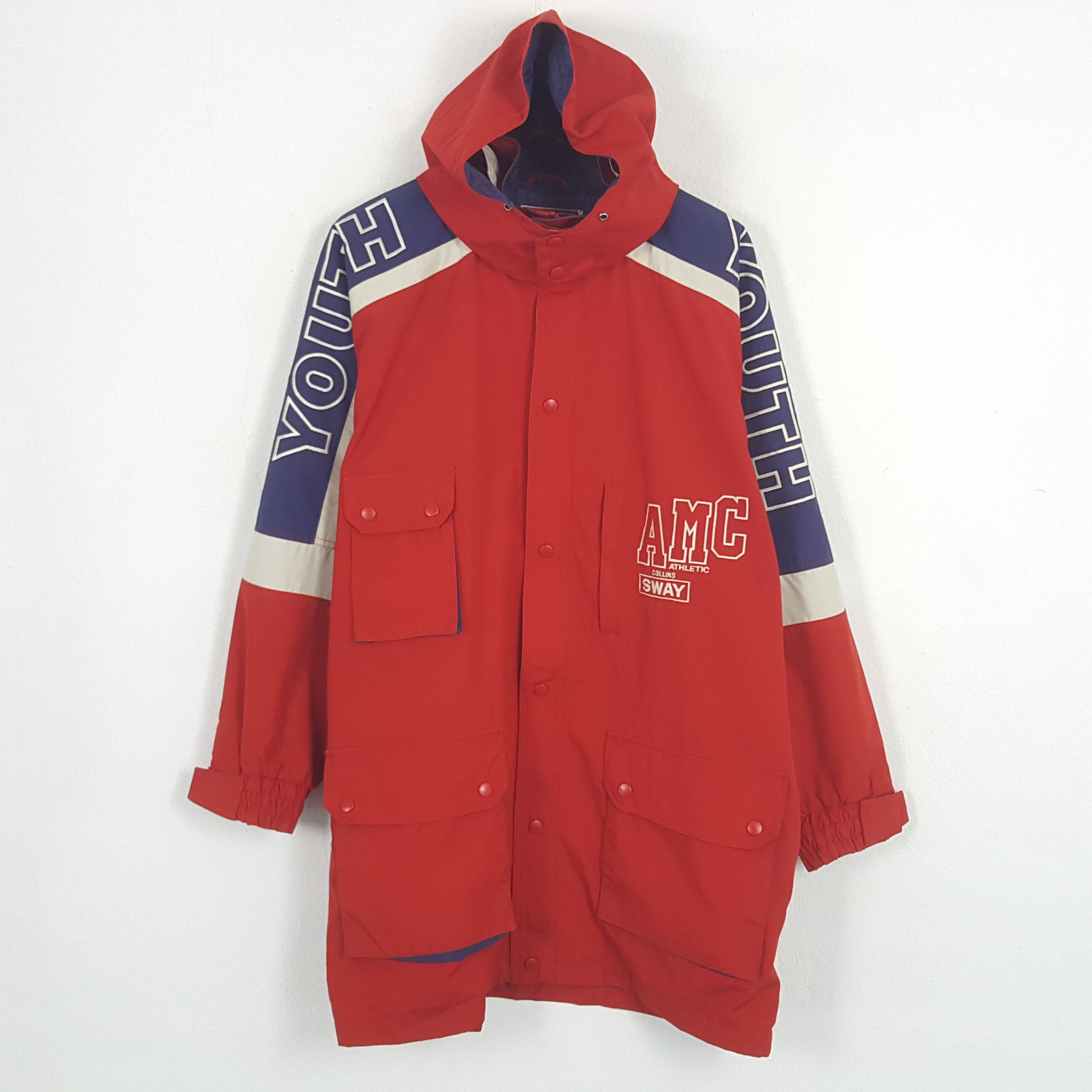 Vintage Vintage Collins Field Athletic Dept Windbreaker Jacket Size US XL / EU 56 / 4 - 3 Thumbnail