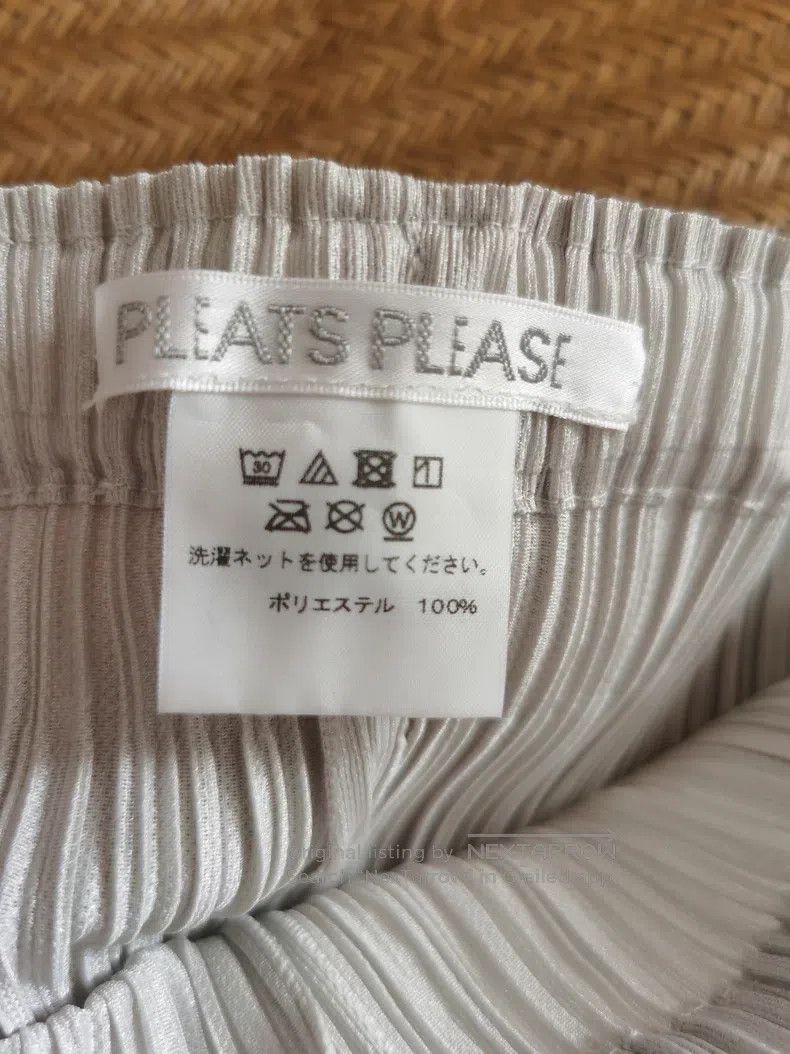 Issey Miyake Issey Miyake size:3 Light Beige Pleated Pants Size 31" - 4 Thumbnail