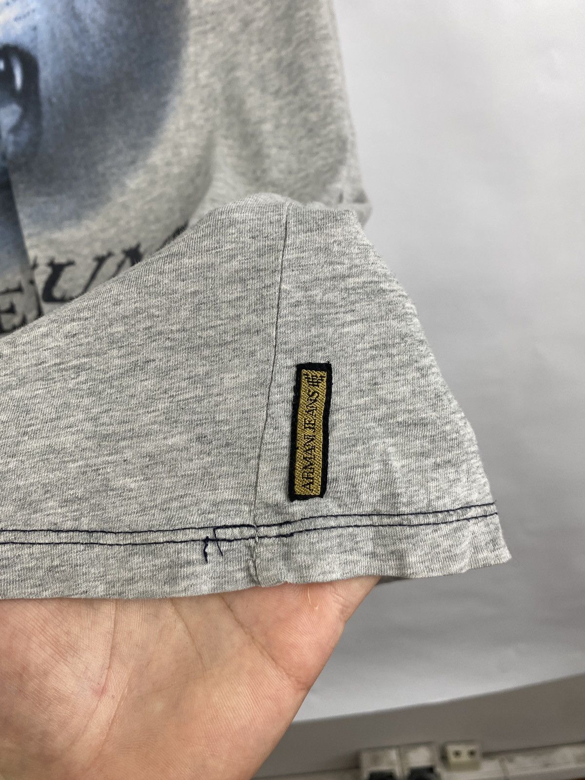 Armani 🇺🇸 Vintage 90s Armani Lion Ingenium Mighty latin language tee Size US XL / EU 56 / 4 - 6 Thumbnail