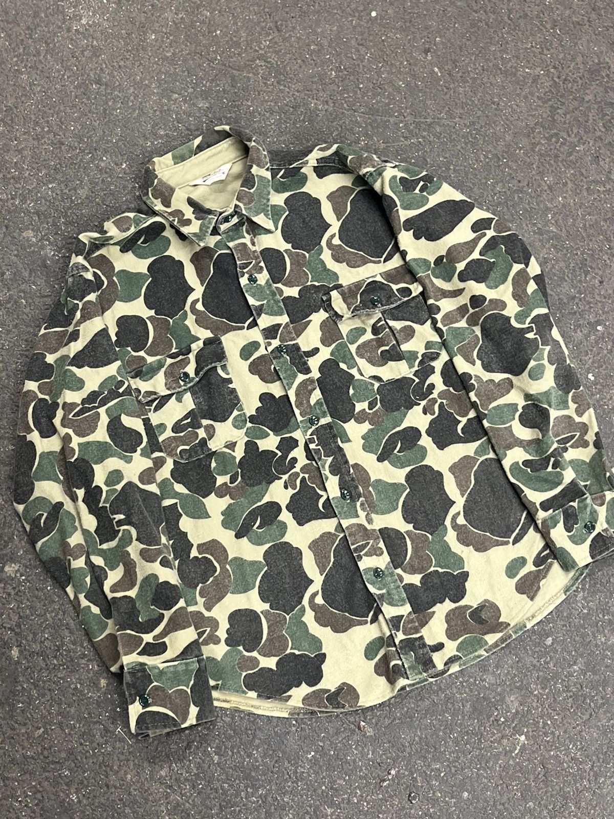 Cabelas × Vintage Duck Camo vintage Cabelas flannel hunting 90s hype fall Size US XL / EU 56 / 4 - 5 Thumbnail