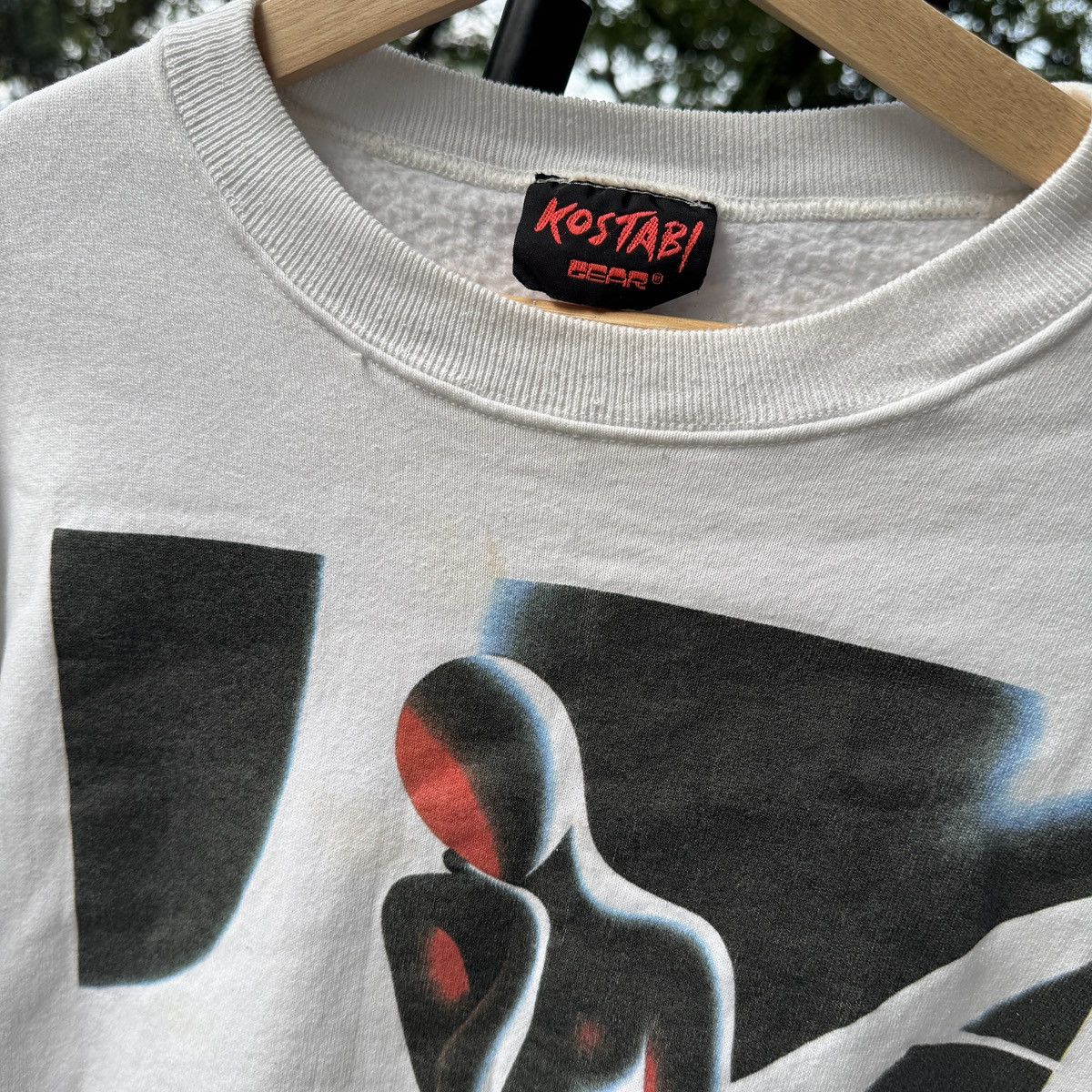 Vintage 80s Thrashed Faded Kostabi Art Sweatshirt ERD Grunge Size US L / EU 52-54 / 3 - 6 Thumbnail