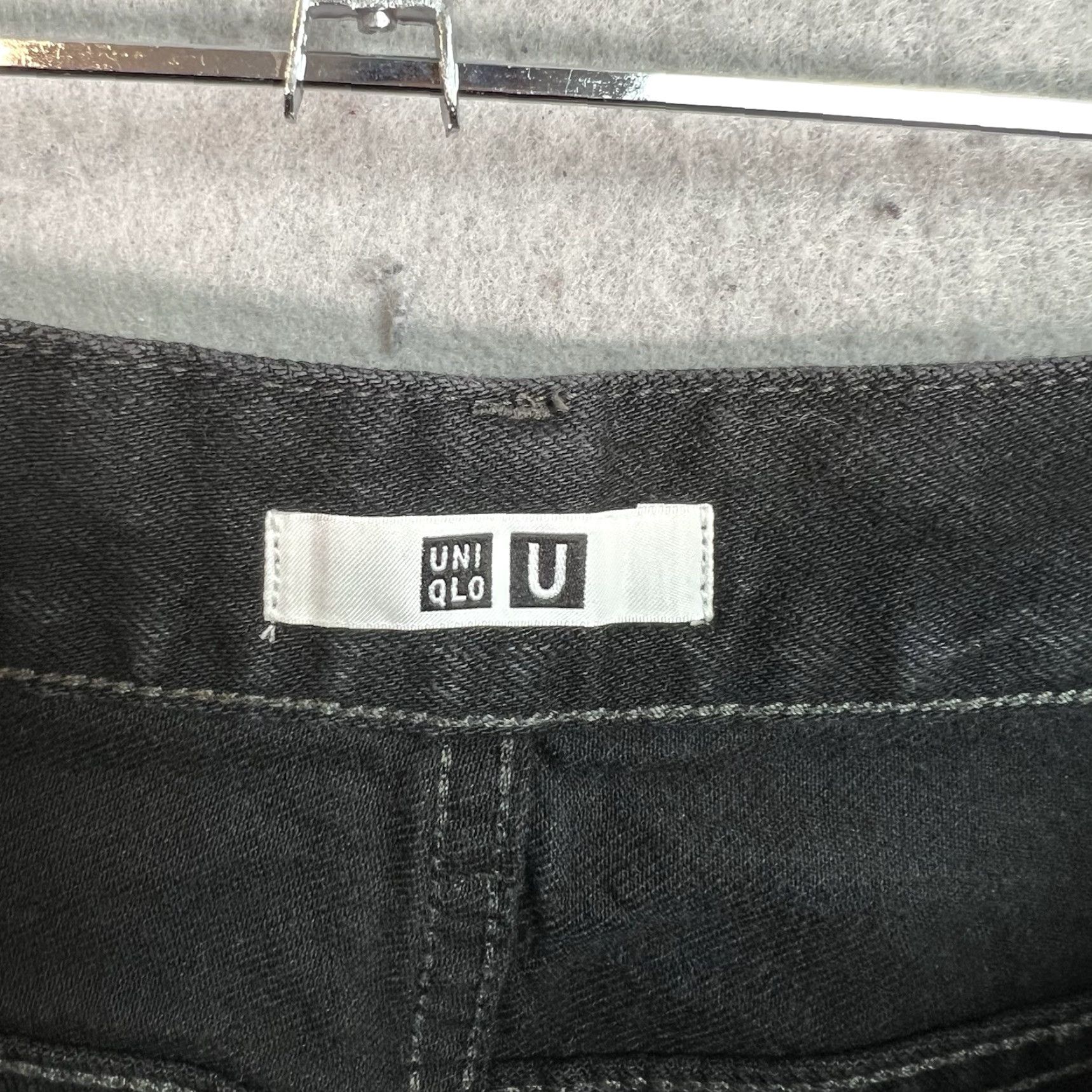 Uniqlo Uniqlo U Boyfriend Shorts Womens Size 27 Black Flat Front Denim 100% Cotton Size 27" / US 4 / IT 40 - 6 Thumbnail
