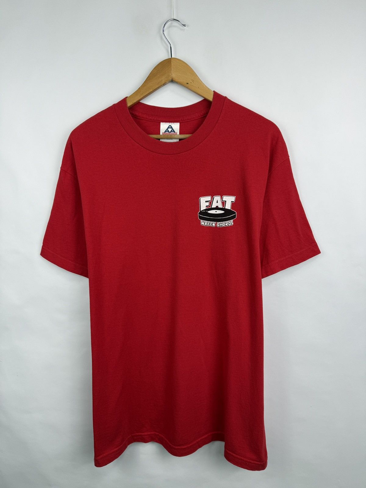 Alstyle 🇺🇸 Vtg 90s FAT Wreck Chords Punk Rock USA Label T-Shirt NOFX Size US L / EU 52-54 / 3 - 6 Thumbnail
