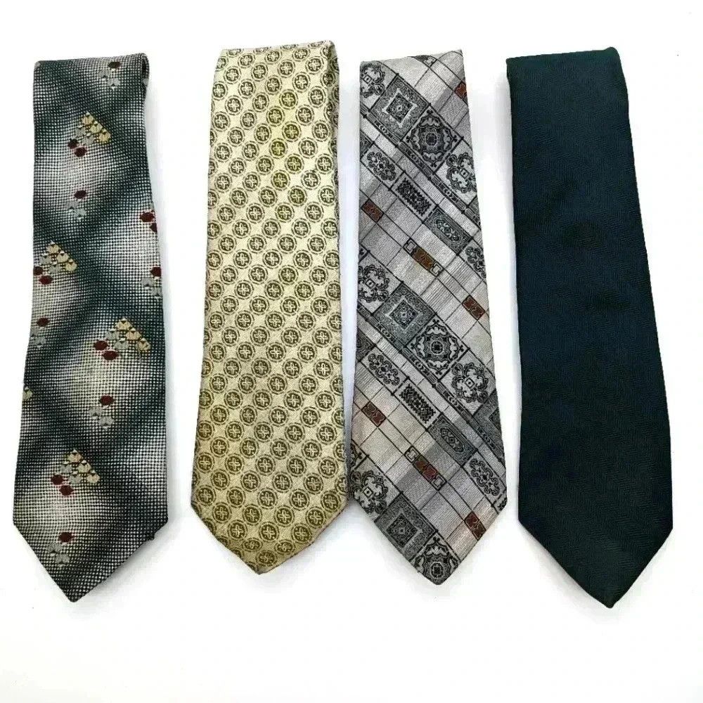 Botany 500 4 Green vintage 70s wide ties Botany 500, Roster, JC Penny Size ONE SIZE - 1 Thumbnail