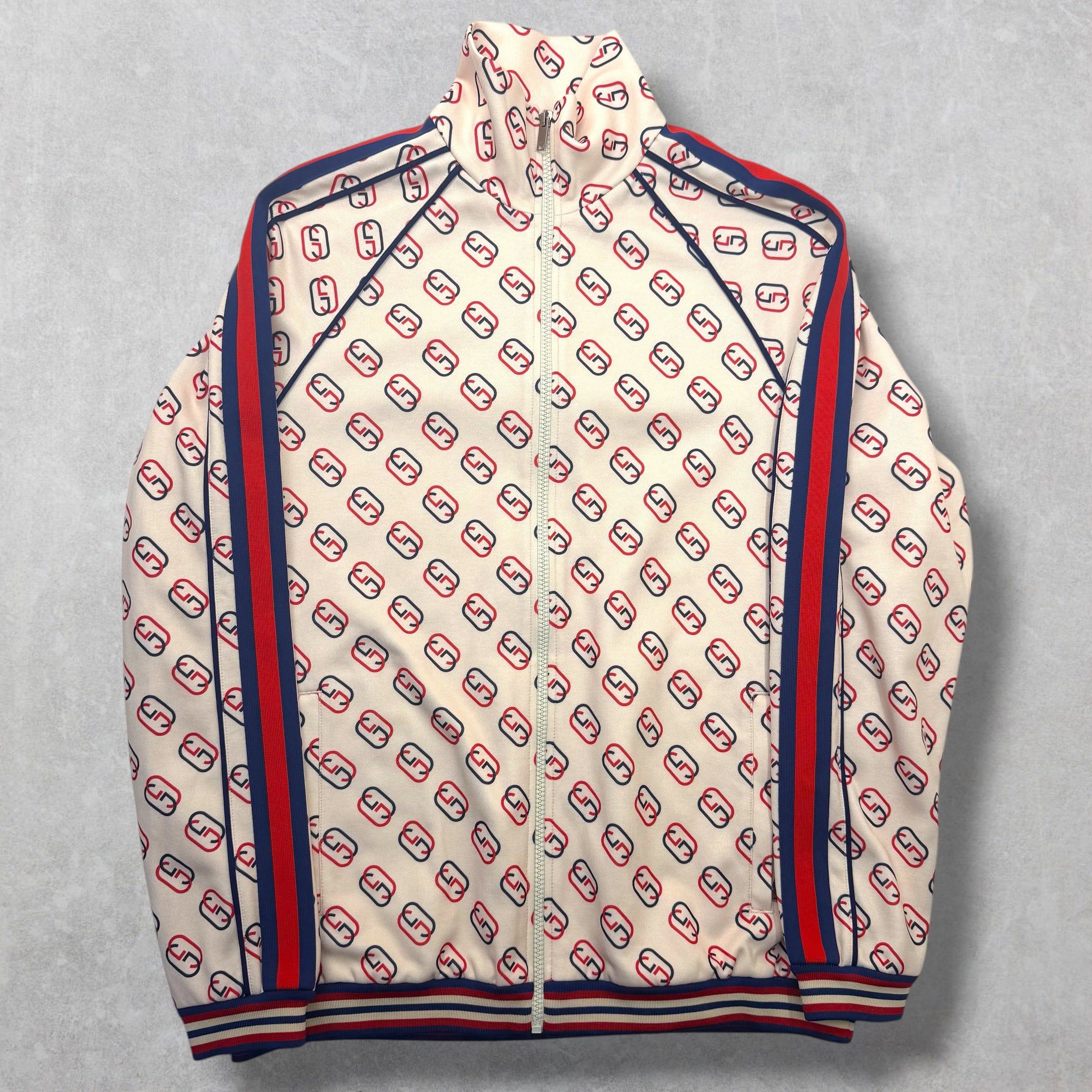 Gucci Gucci Interlocking GG Ivory Technical Jersey Track Jacket XS Size US S / EU 44-46 / 1 - 1 Thumbnail