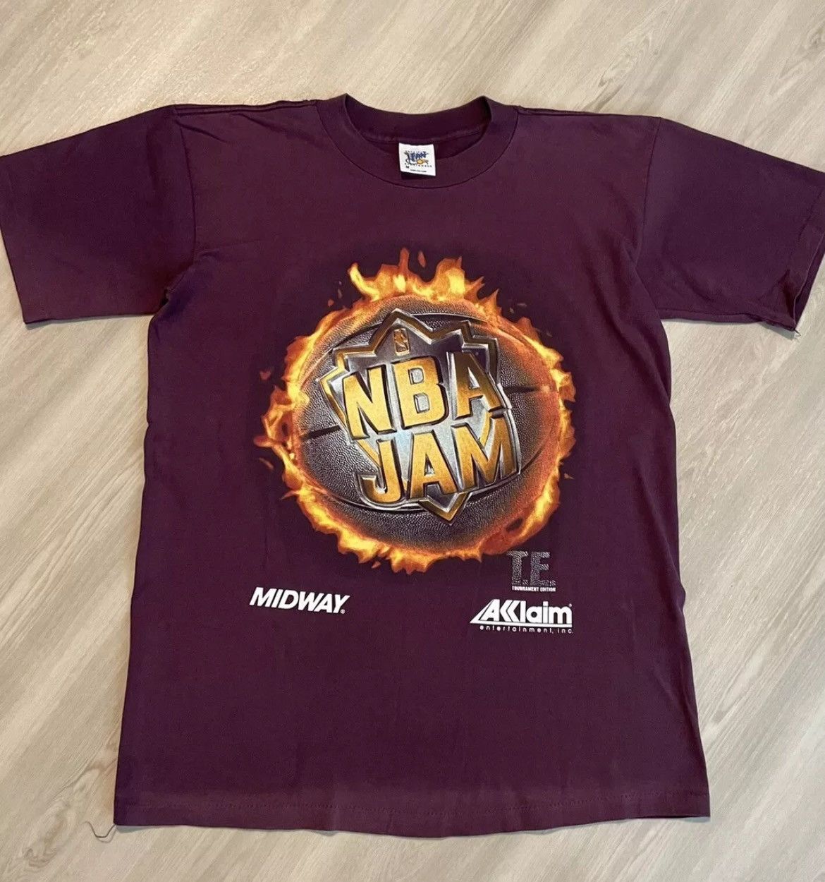 Rap Tees × Vintage Vintage NBA Jam Promo T-Shirt, Size: Medium Size US M / EU 48-50 / 2 - 2 Thumbnail