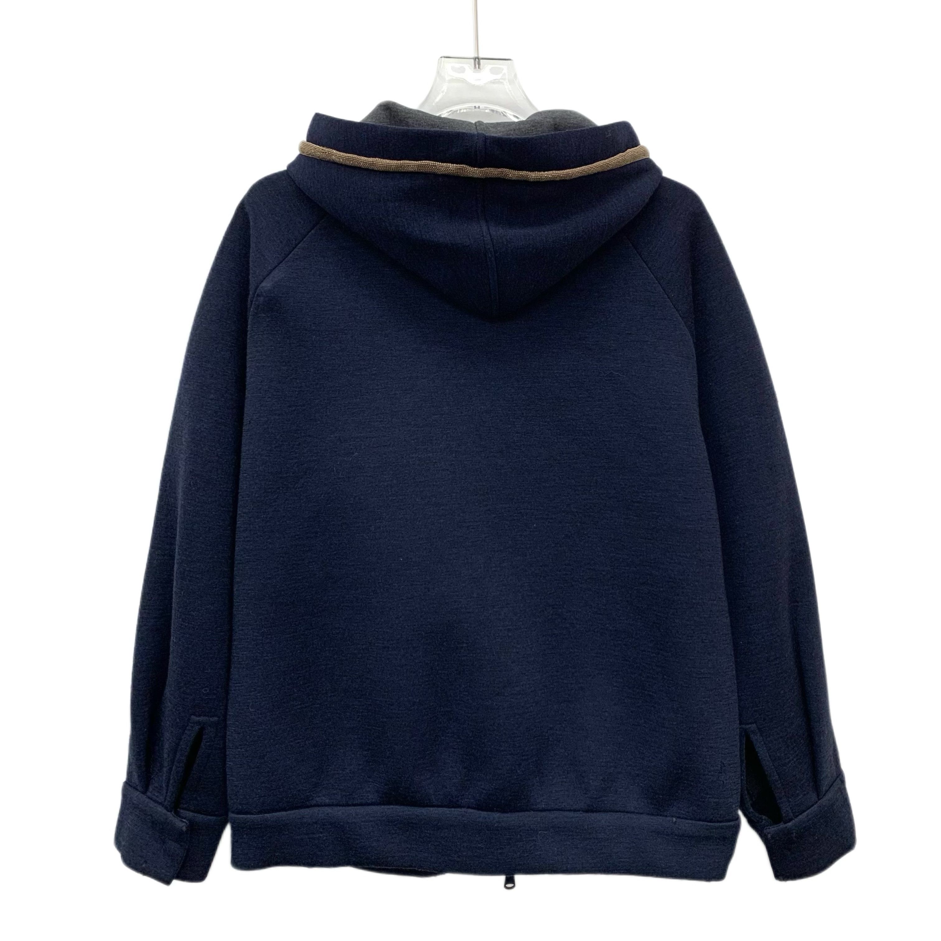 Brunello Cucinelli Brunello Cucinelli Navy Hoodie Jacket (Size XS) Size US XS / EU 42 / 0 - 2 Thumbnail