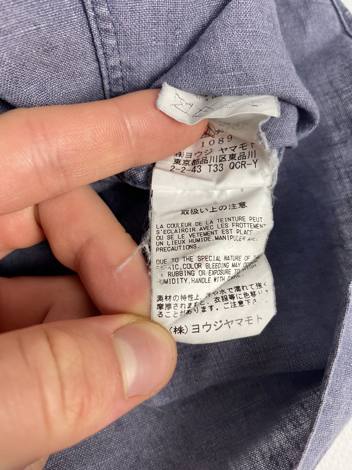 Y’s Yohji Yamamoto Avant Garde Linen Shirt Button Up Japanes