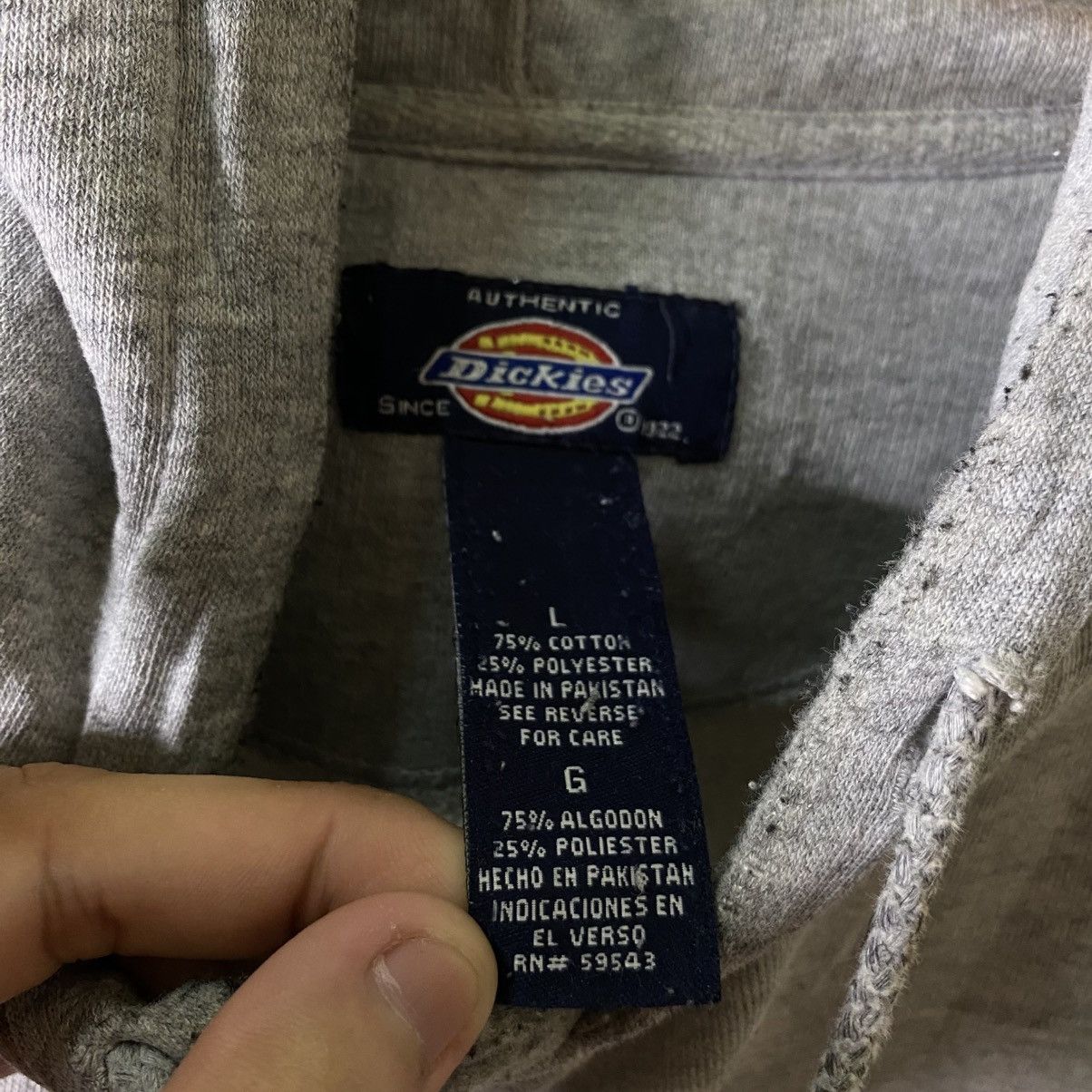 Dickies Vintage Y2K Dickies Worker Baggy Pullover Hoodie Size US XL / EU 56 / 4 - 4 Thumbnail