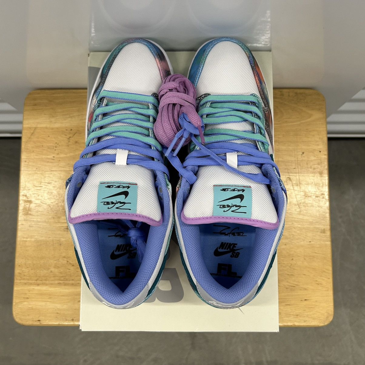 Futura × Nike Nike SB Dunk Low Futura Laboratories Size 11 Aqua NEW Size US 11 / EU 44 - 5 Thumbnail