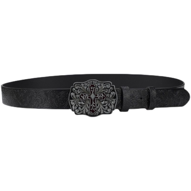 VIBE Hip-hop Vintage Belt Riveted Belts Menswear Accessories Size ONE SIZE - 6 Thumbnail