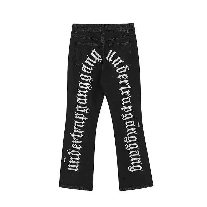 Japanese Brand Ripped Hip Hop Hole Embroidery Jeans Size US 32 / EU 48 - 5 Thumbnail