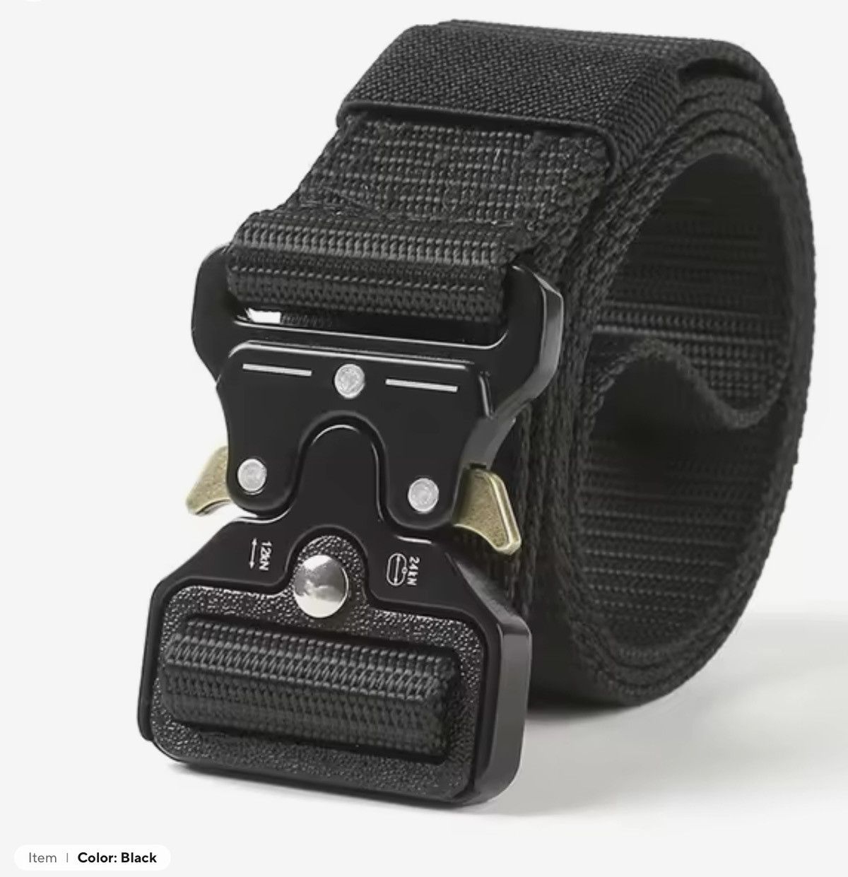 Other Men Tactical Belt Quick Release Outdoor Zinc Alloy Buckle Size ONE SIZE - 2 Thumbnail