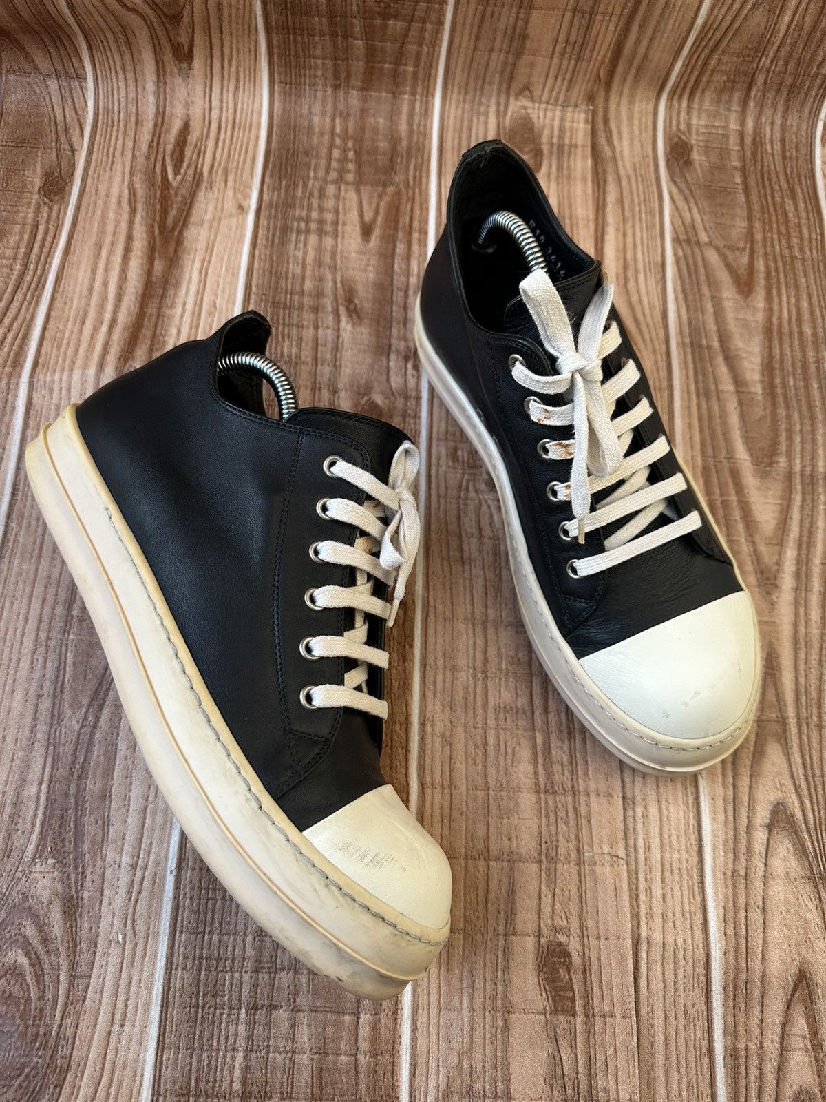 Rick Owens Rick Owens SS16 Leather Mainline Ramones Calf Leather Size US 8.5 / EU 41-42 - 13 Thumbnail