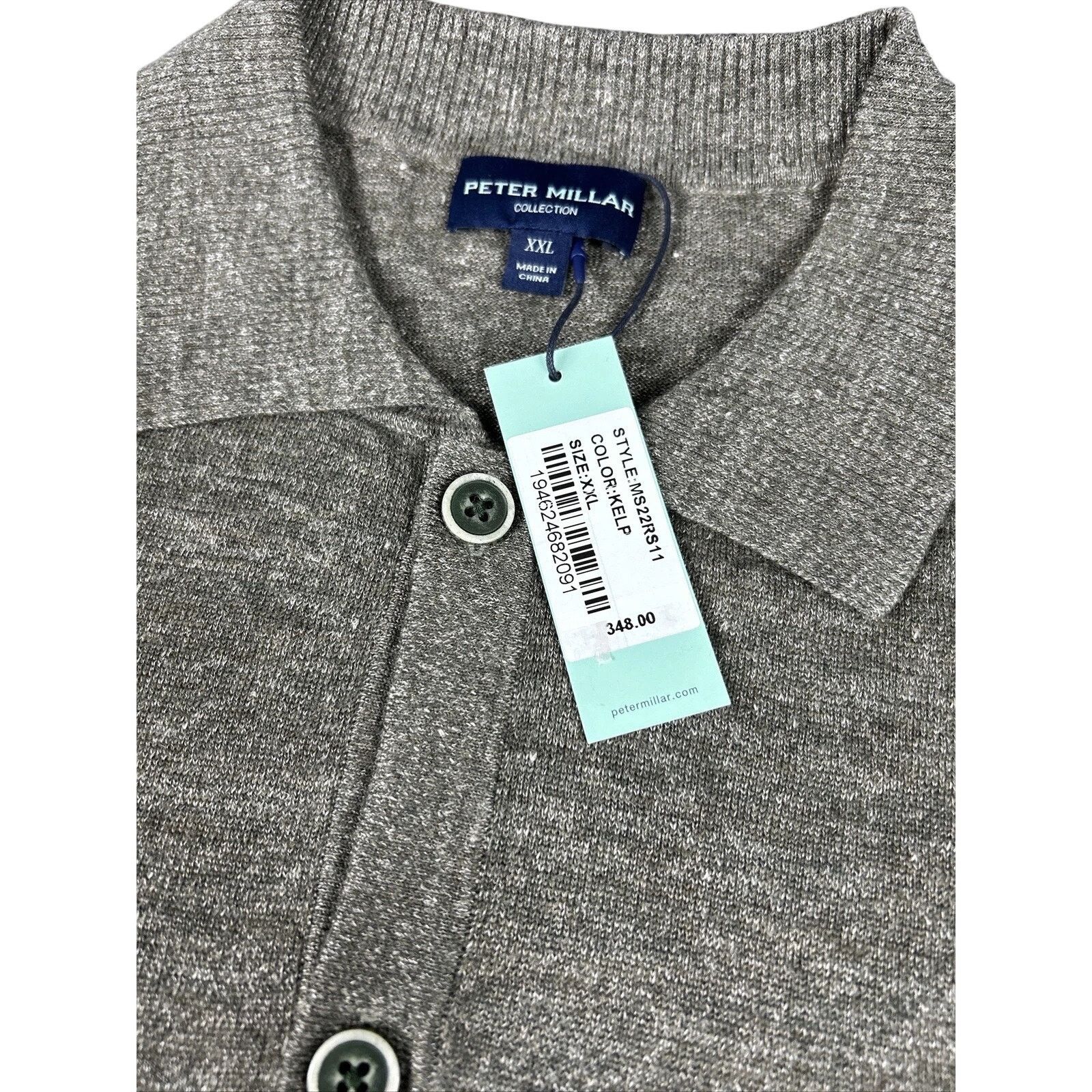 Peter Millar Peter Millar 2XL Villa Full-Button Cardigan Kelp NWT $348 Size US XXL / EU 58 / 5 - 7 Thumbnail