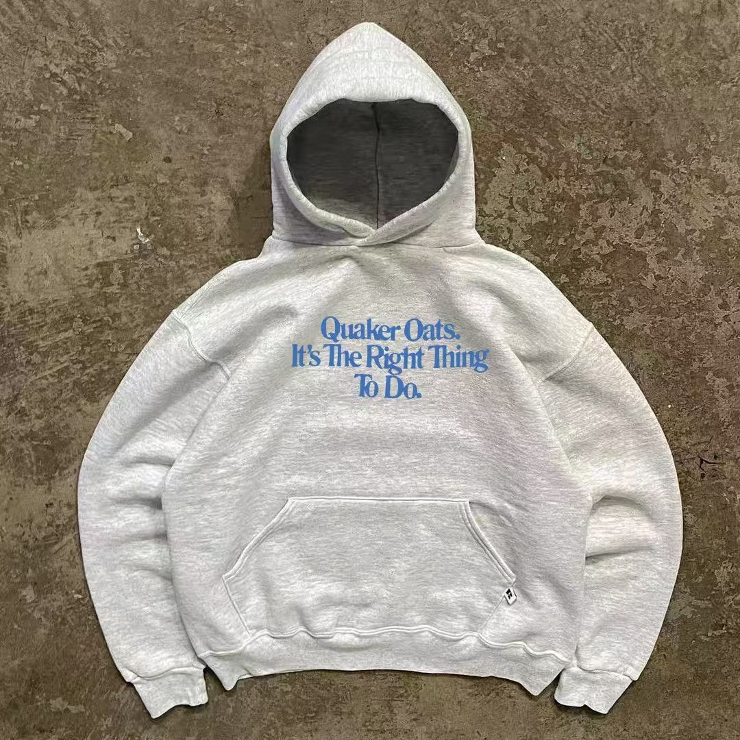 Japanese Brand × Vintage White street washed retro trend hoodie y2k Size US L / EU 52-54 / 3 - 1 Thumbnail