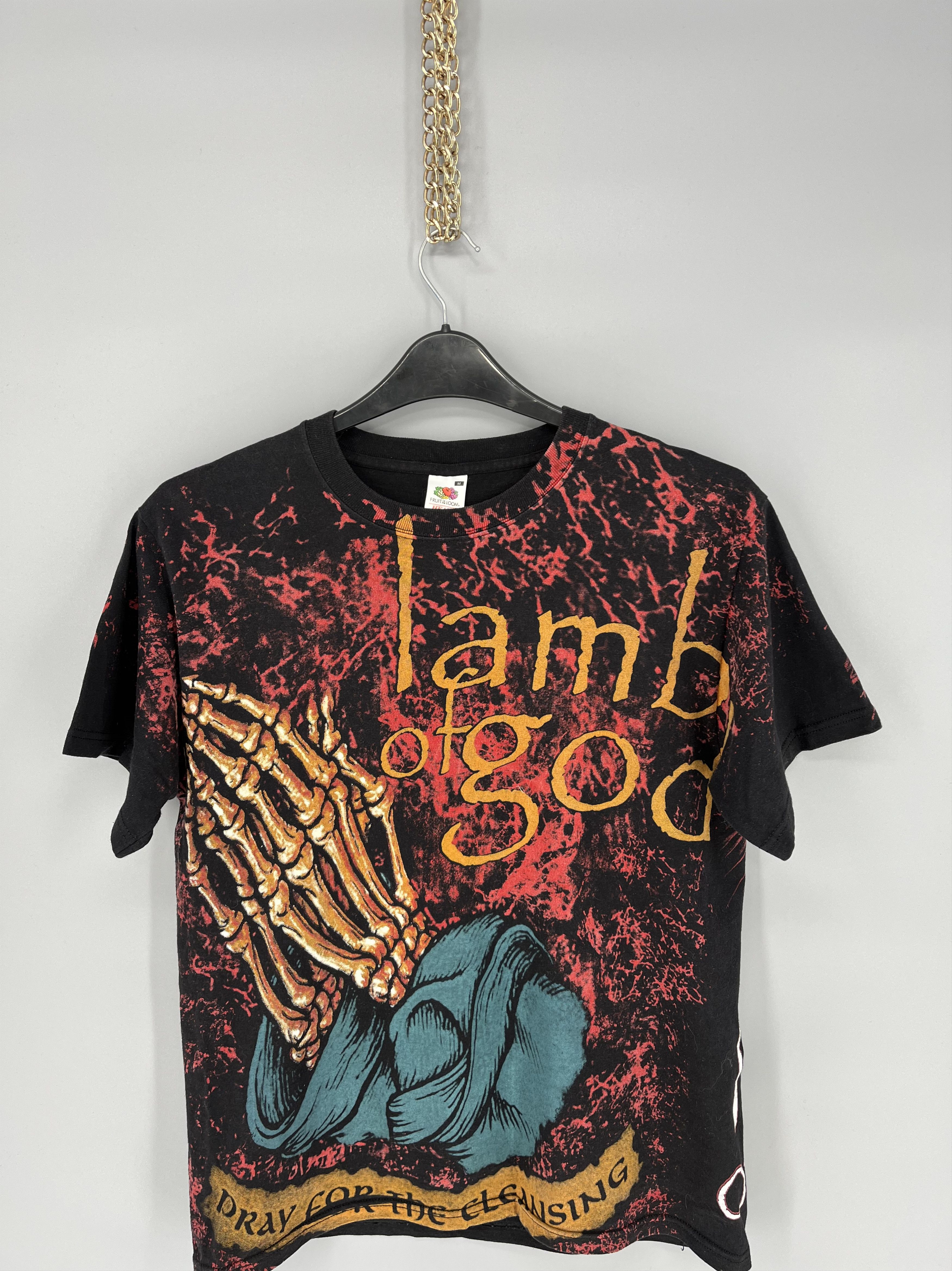Band Tees Vintage Lamb Of God Bootleg Tshirt Tee Horror Face Size US M / EU 48-50 / 2 - 2 Thumbnail