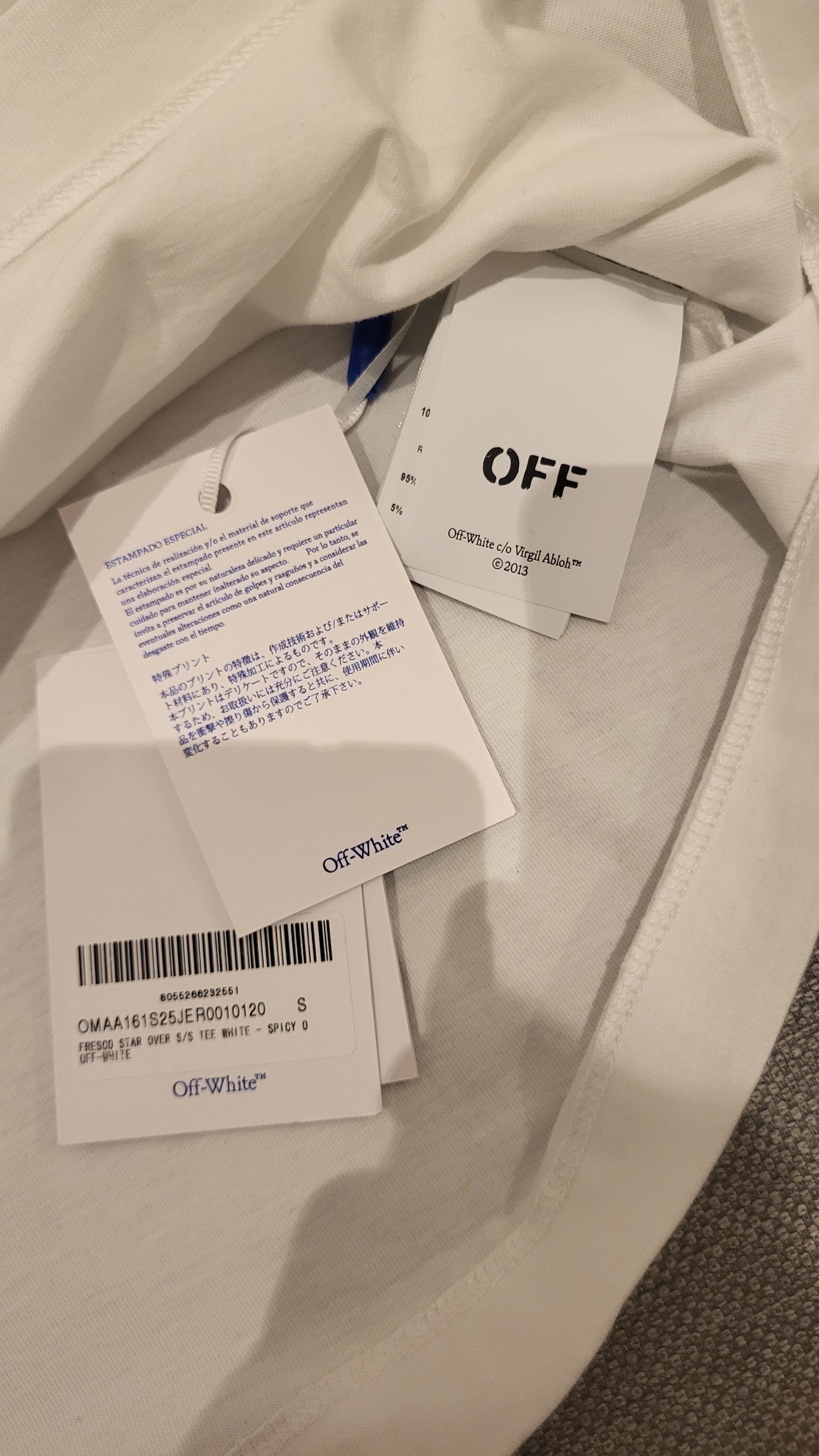 Off-White Off-White Fresco Star Tee Size US S / EU 44-46 / 1 - 7 Thumbnail
