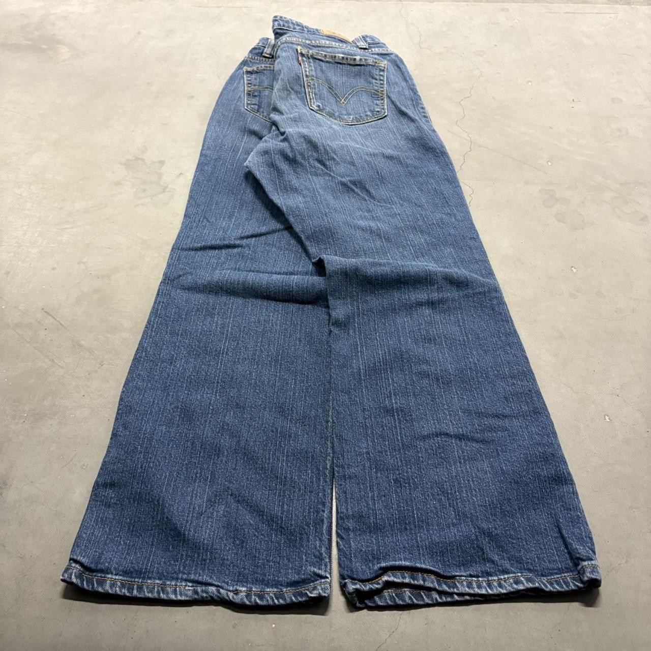 Levi's Crazy Vintage Y2K/2000s Levis Flare Bootcut Streetwear Skater grunge Dark Wash Denim Jeans! Size US 34 / EU 50 - 5 Thumbnail