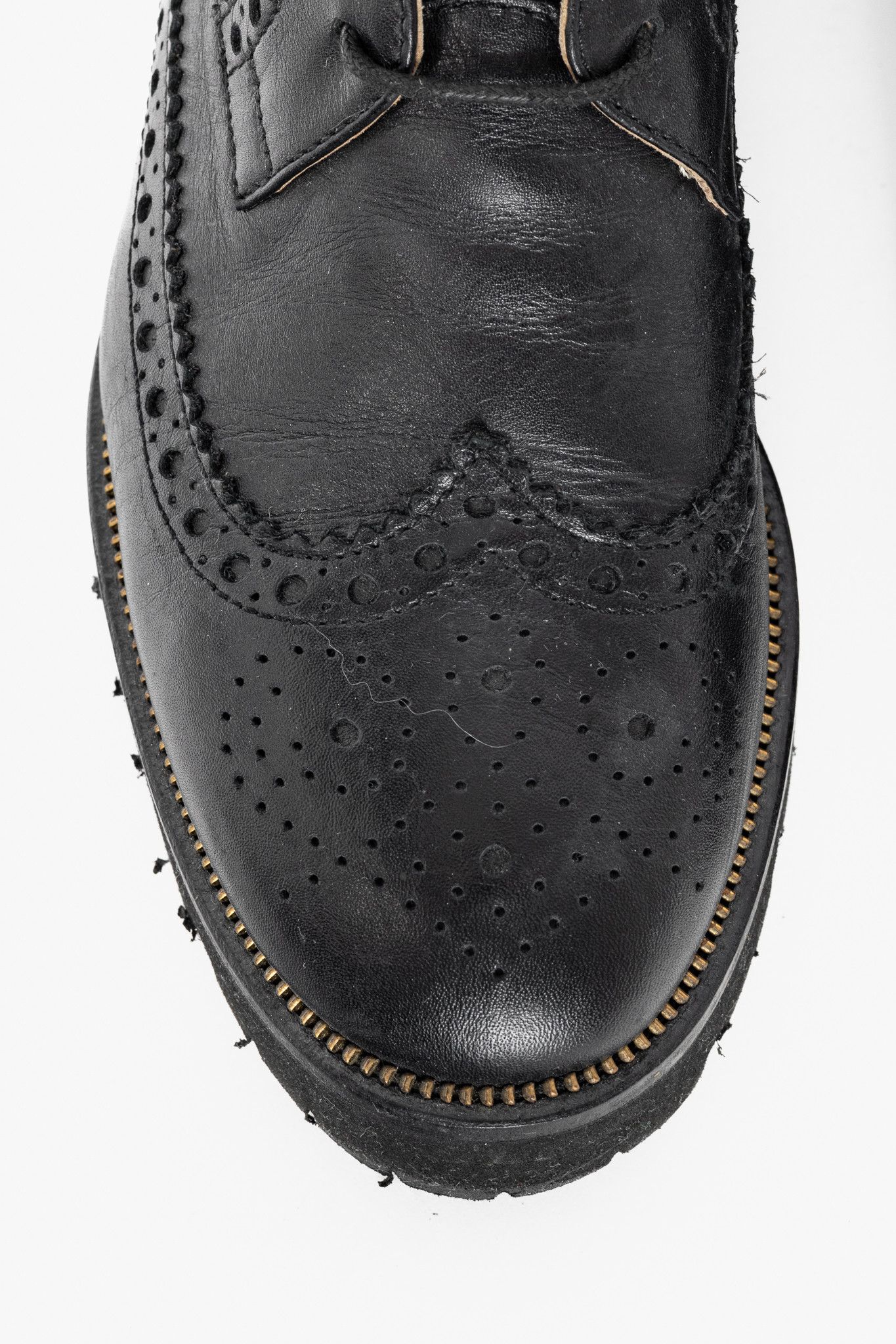Ron White Ron White Queenie Black Leather Wingtip Platform Oxfords Size US 6 / IT 36 - 7 Thumbnail