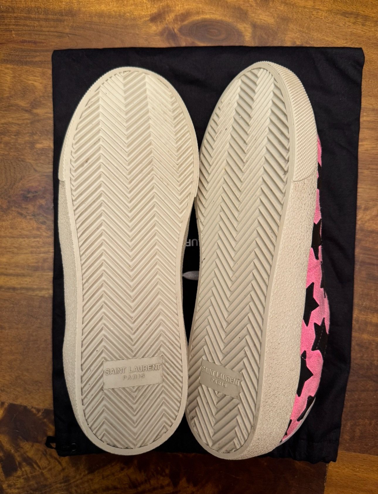 Saint Laurent Paris Saint Laurent SL/06 Star Classic Low Top Pink Sneakers Size US 9.5 / IT 39.5 - 7 Thumbnail