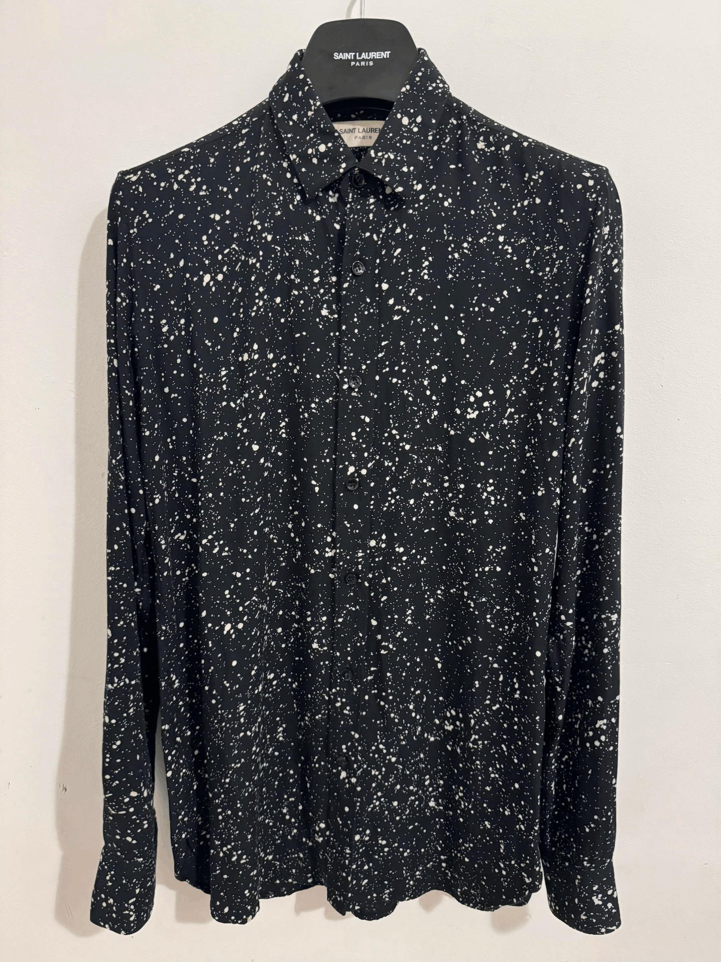 Saint Laurent Paris Saint Laurent Silk Starry Shirt Size US M / EU 48-50 / 2 - 1 Thumbnail