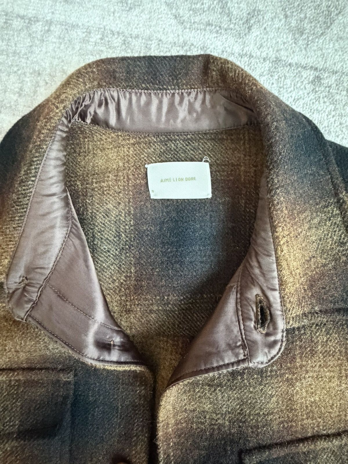 Aime Leon Dore Aime Leon Dore Brown Plaid Overshirt Size US S / EU 44-46 / 1 - 2 Thumbnail