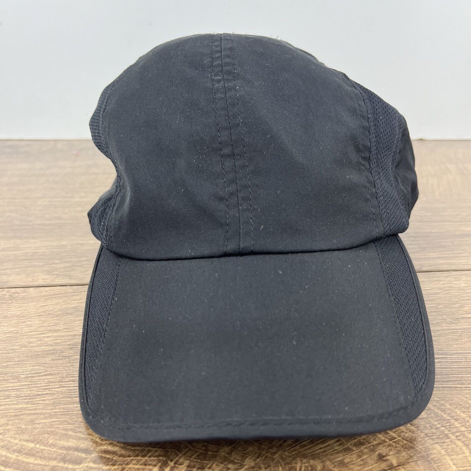 Other Black Athletic Running Hat Black Adjustable Hat Black Runnin Size ONE SIZE - 5 Thumbnail