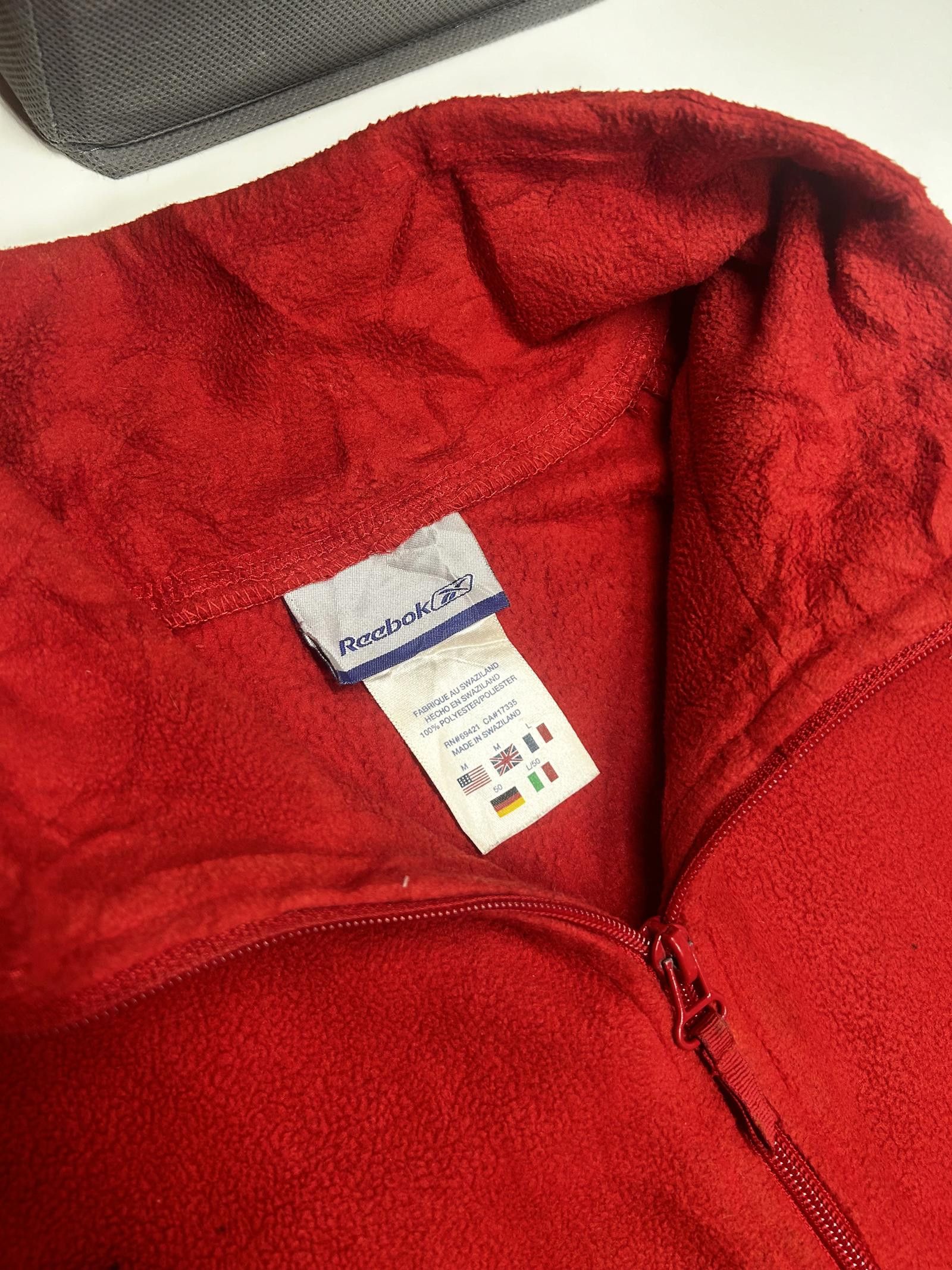 Reebok Reebok Red Fleece Zip-Up Jacket Size US M / EU 48-50 / 2 - 6 Thumbnail