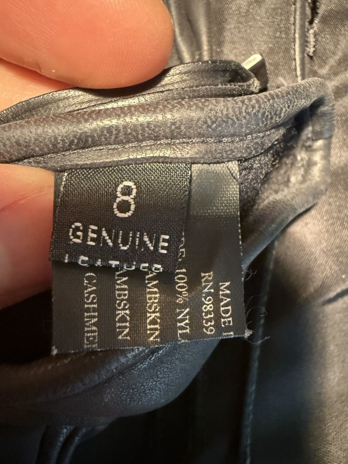 Prada Vintage Prada lambskin/nylon gloves Size ONE SIZE - 7 Thumbnail