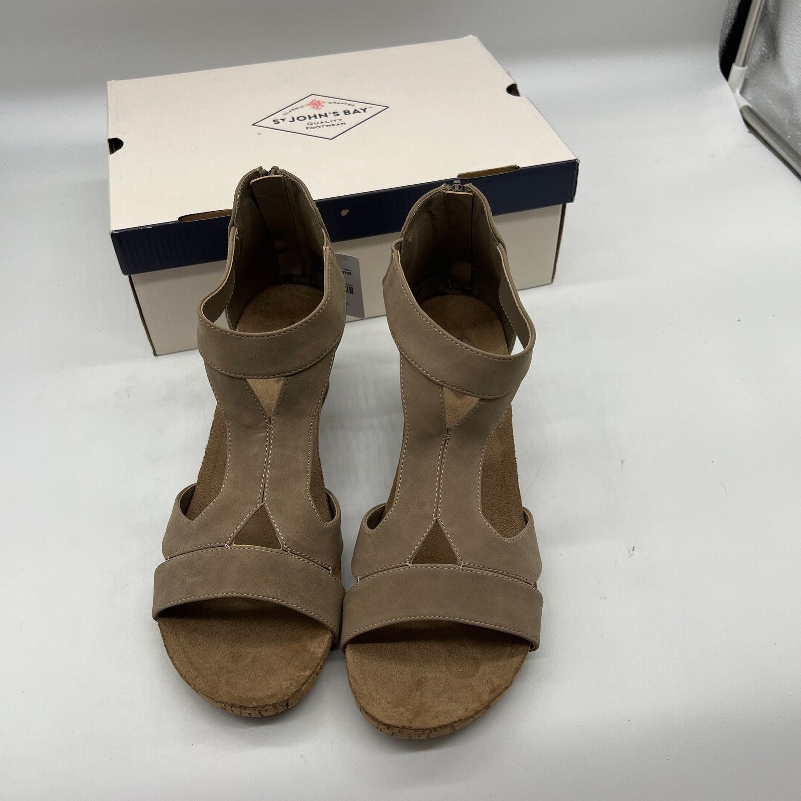 Other St. John's Bay Womens Taz Wedge Sandals Brown Porc Size US 11 / IT 41 - 2 Thumbnail