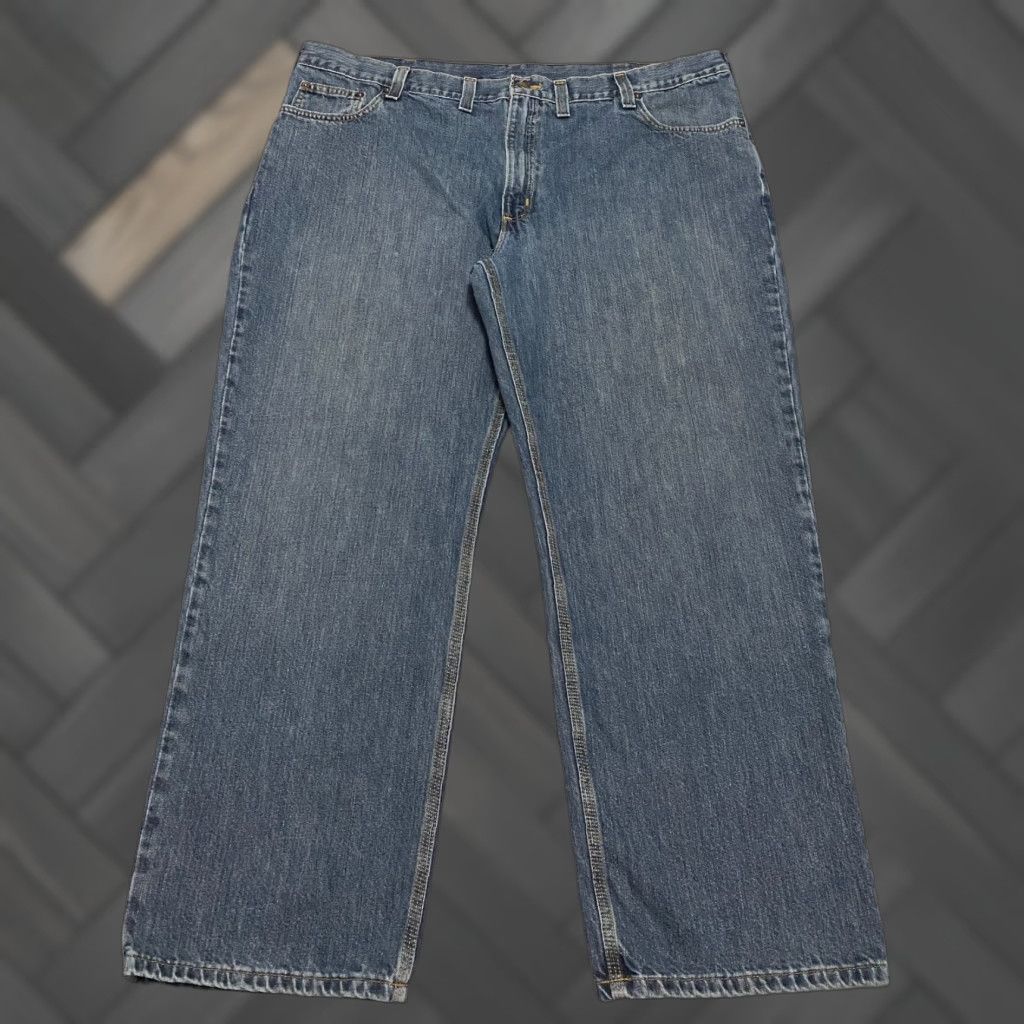 Carhartt Carhartt Jeans Relaxed Fit Men’s 44x29 Blue Denim Straight 101483 Dark? (wait) Size US 44 / EU 60 - 1 Thumbnail