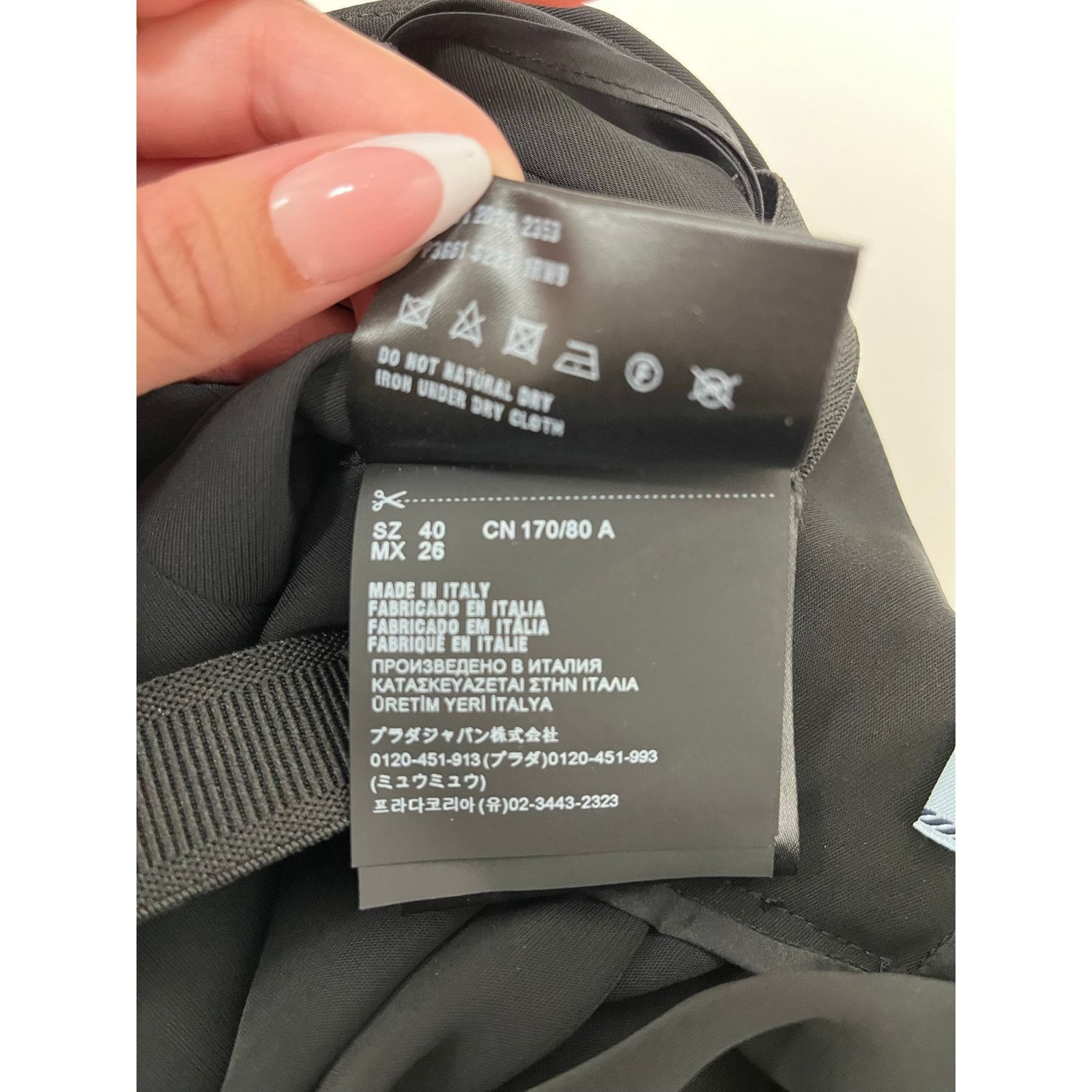 Prada Authentic Prada Triangle Logo Strappy Open Back Mini Dress Size S / US 4 / IT 40 - 6 Thumbnail