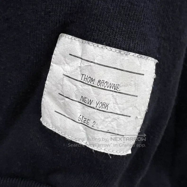 Thom Browne Thom Browne Navy Back Striped Hoodie Size US M / EU 48-50 / 2 - 5 Thumbnail