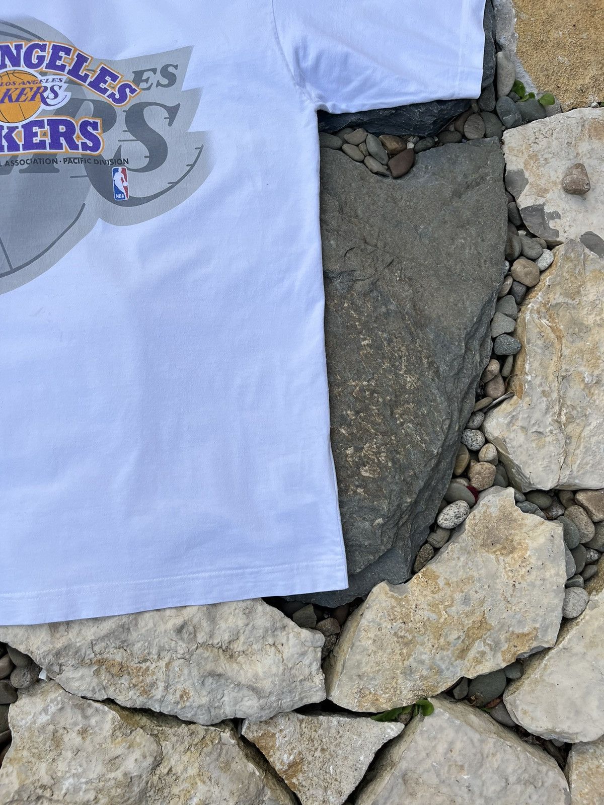 NBA × Starter × Vintage Vintage Starter Los Angeles Lakers y2k NBA tee t-shirt retro Size US L / EU 52-54 / 3 - 6 Thumbnail