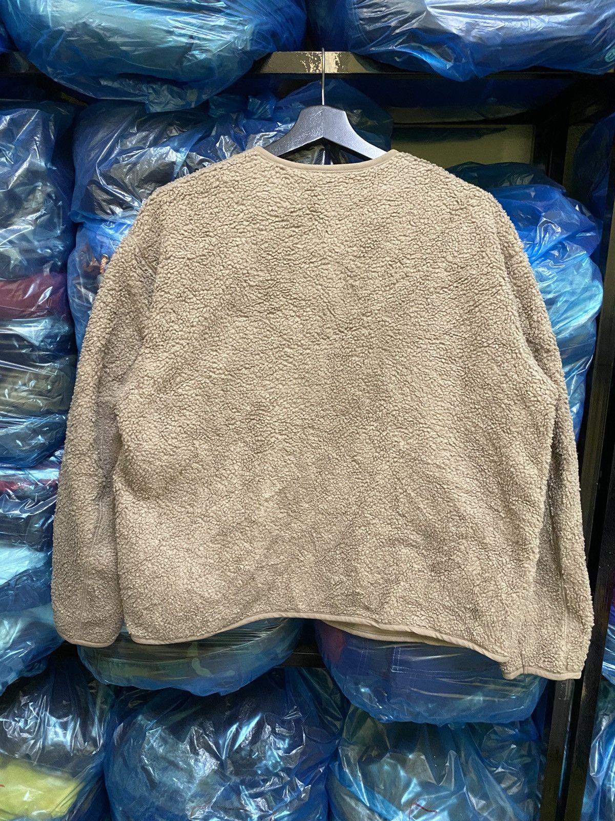 Uniqlo Fleece Button Cardigan Jacket – Beige Sherpa