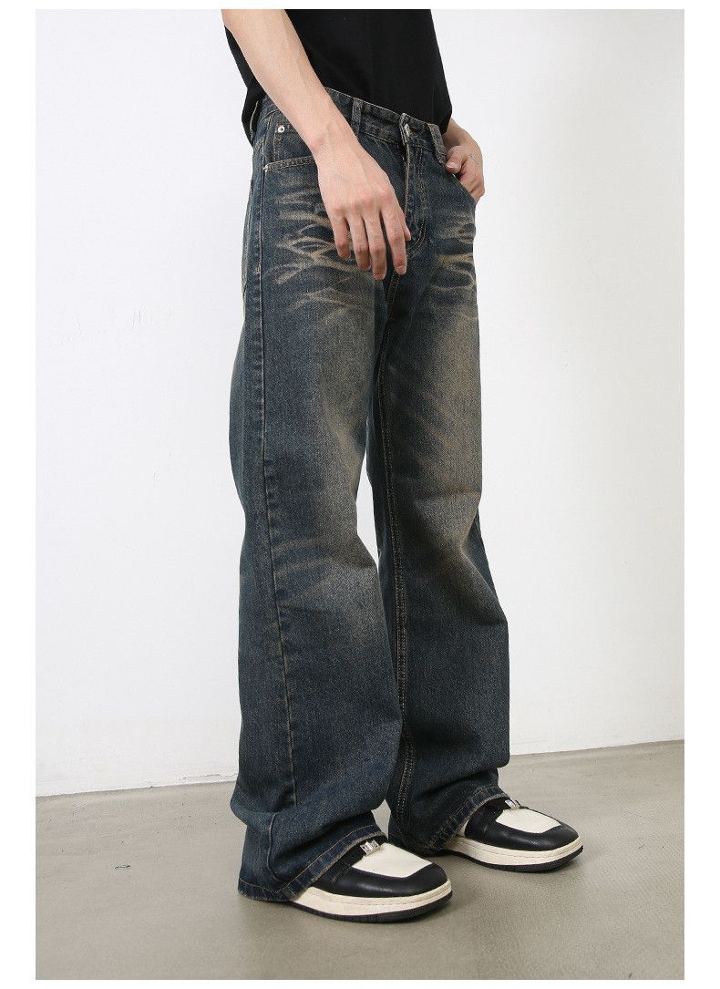 Japanese Brand American street men's retro distressed loose flared jeans Size US 32 / EU 48 - 2 Thumbnail